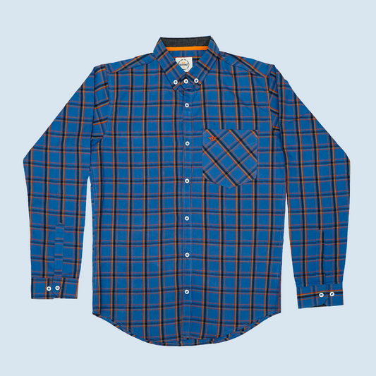 Souvenir™ Men's Casual Denim Stripe Shirt | Full Sleeve Style