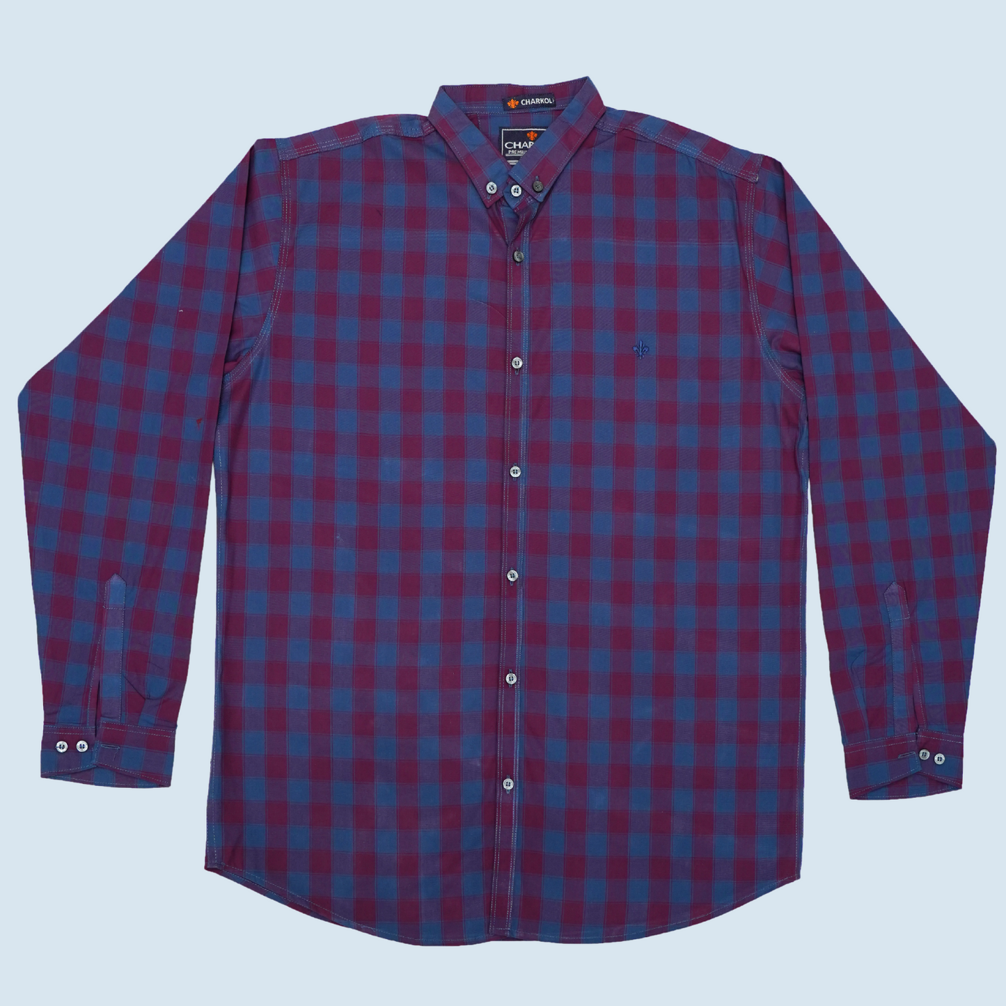 Souvenir™ Men's Casual Denim Stripe Shirt | Full Sleeve Style