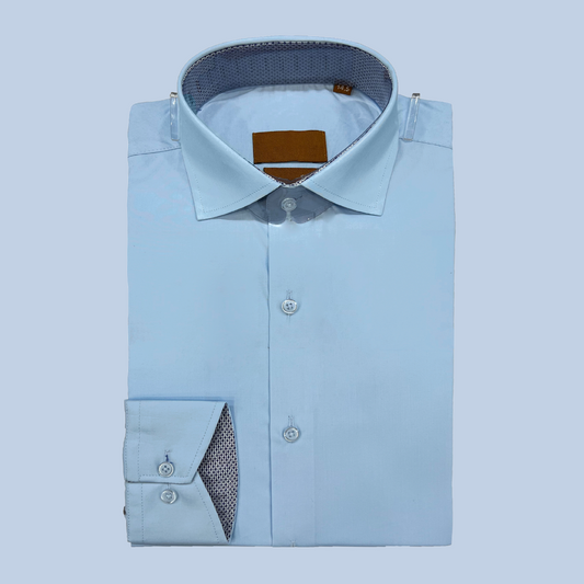 Souvenir™ Men’s Plain Formal Shirt – Comfort Fit | Cotton Blend